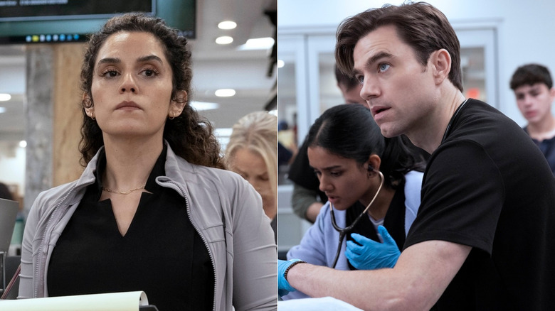 Dr. Baran Al-Hashimi and Frank Langdon in The Pitt Season 2, Episode 12