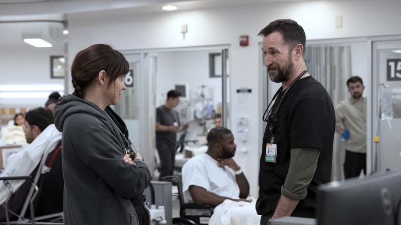 Cassie McKay and Robby in The Pitt Season 2, Episode 12