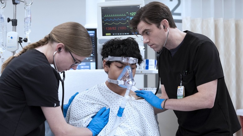 Dr. Mel King and Langdon in The Pitt Season 2, Episode 13