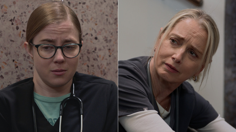 Dr. Mel King and Charge Nurse Dana in The Pitt Season 2, Episode 11