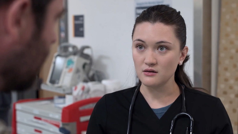 Isa Briones as Dr. Trinity Santos on The Pitt