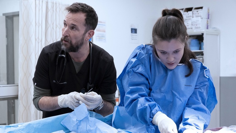 Drs. Robby and Santos in The Pitt