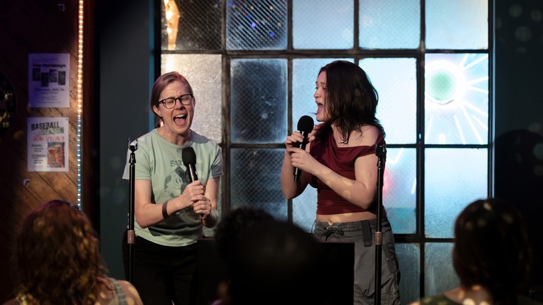 Taylor Dearden as Dr. Mel King and Isa Briones as Dr. Trinity Santos in The Pitt Season 2, Episode 15