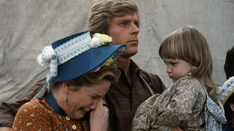 Laura, Almanzo, and Rose Wilder in Little House: The Last Farewell