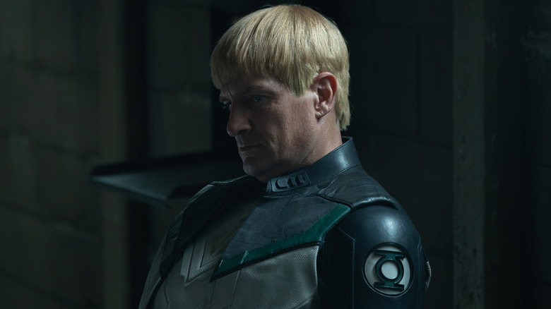 Guy Gardner sitting in the dark in "Lanterns"