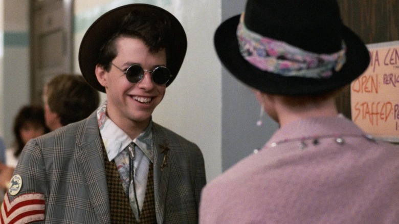 Duckie smiles at Andie in "Pretty in Pink" (1986)