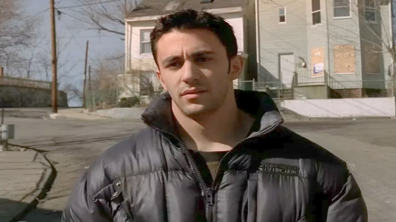 Jason Cerbone as Jackie Aprile Jr., walking down the street in The Sopranos.