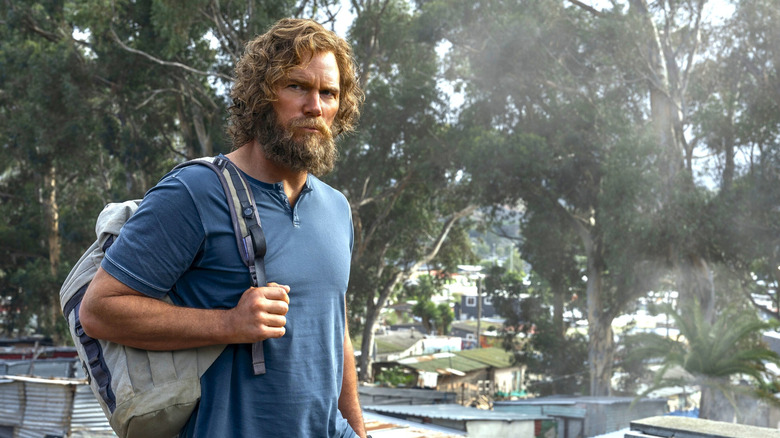 Chris Pratt as James Reece with a beard and long hair in season 2 of The Terminal List