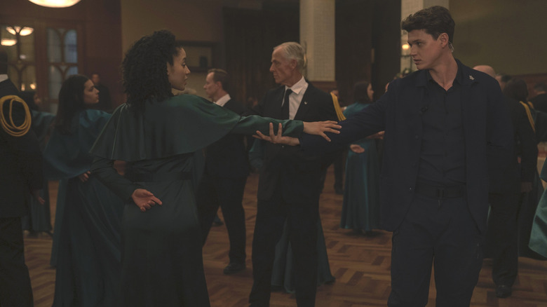 Agnes and Garth in The Testaments