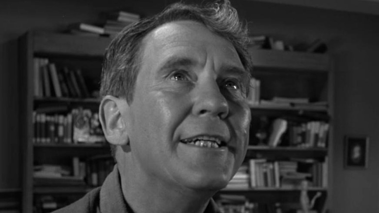 Wordsworth (Burgess Meredith) pleads his case in The Twilight Zone, The Obsolete Man