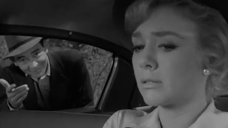 Nan meets a hitchhiker in  "The Hitch-hiker" episode of "The Twilight Zone"