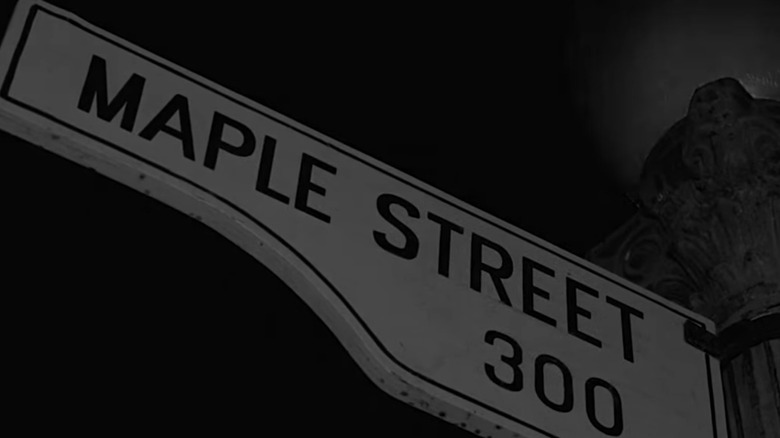 The sign from Maple Street in the famous Twilight Zone episode