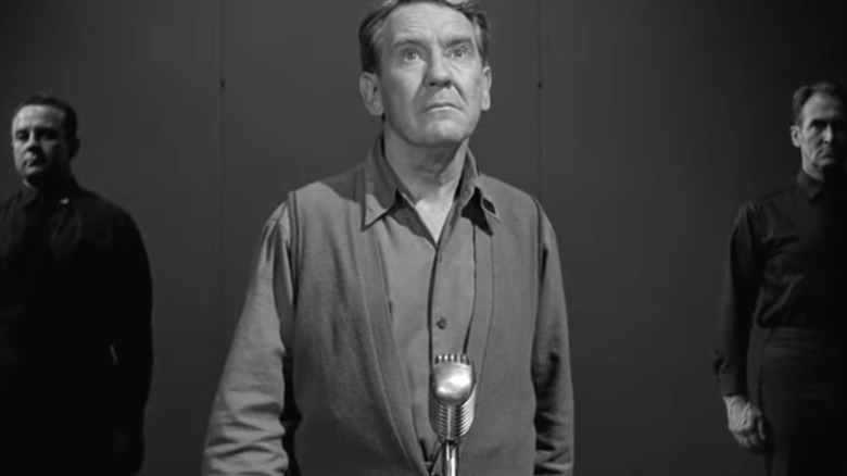 Librarian Romney Wordsworth defends charges that he is obsolete from a dictatorial government