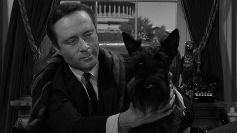 George P. Hanley and Attila the dog at the Oval Office on The Twilight Zone