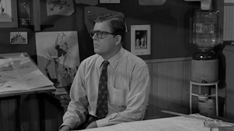 Horace Ford sitting at a desk on The Twilight Zone