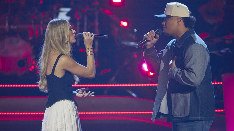 Anna McElroy and Johnnie Kapua on The Voice