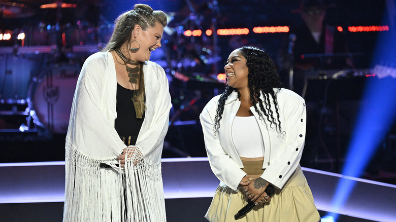 Lauren Anderson and Yoshihanaa in Season 28 of The Voice