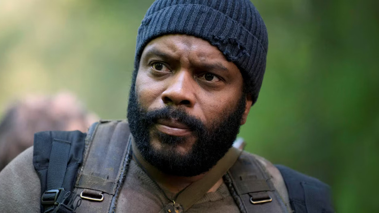 Chad L. Coleman as Tyreese Williams, looking concerned in The Walking Dead.