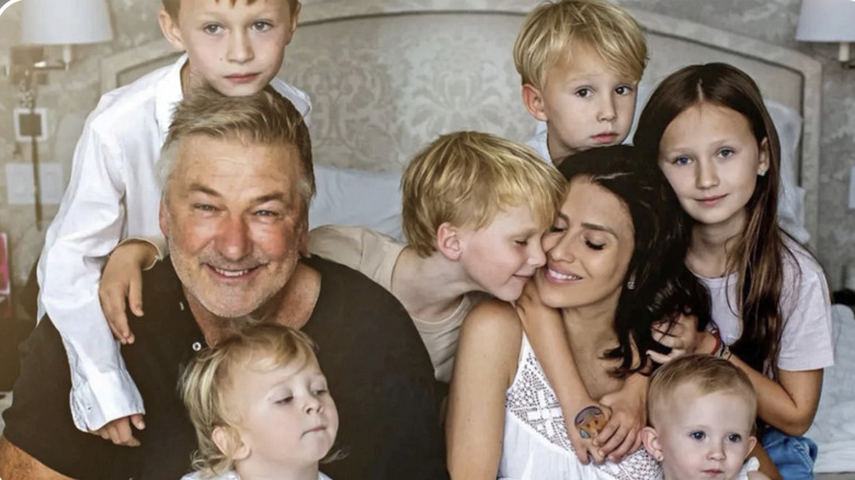 Alec and Hilaria Baldwin and family