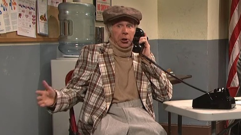 Dana Carvey impersonating Mickey Rooney