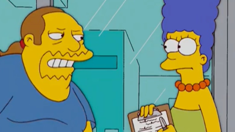 Comic Book Guy and Marge on The Simpsons