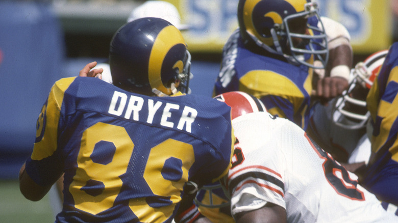 "Hunter" star Fred Dryer in his football days.