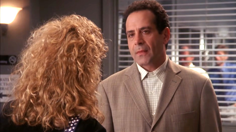 Monk talking to Sharona
