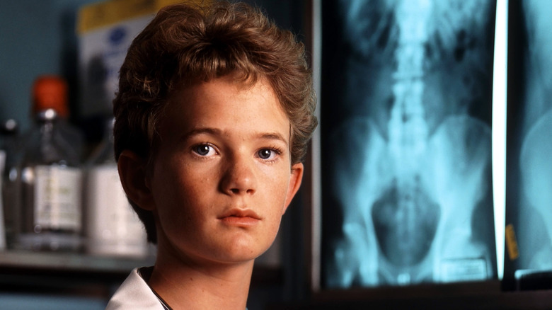 Actor Neil Patrick Harris poses for a portrait on the set of " Doogie Howser, M.D" in circa 1989.
