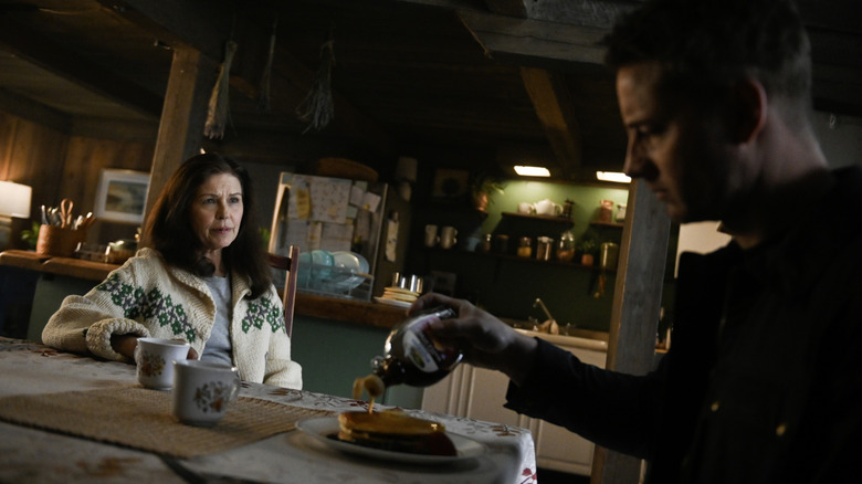 Wendy Crawford as Mary Dove Shaw and Justin Hartley as Colter Shaw