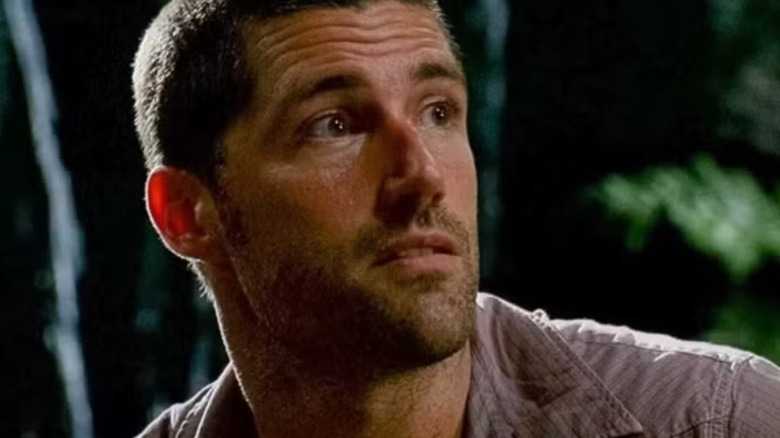 Matthew Fox as Jack Shephard looks shocked in Lost