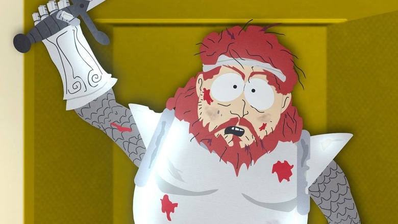 A knight summoned by the Word of Curse in South Park.