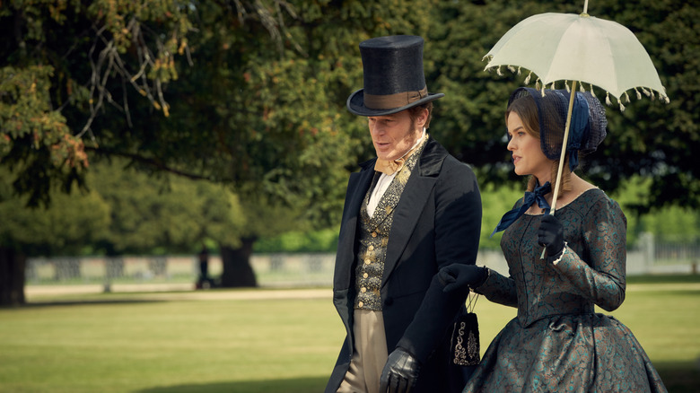 Oliver and Susan walking through park