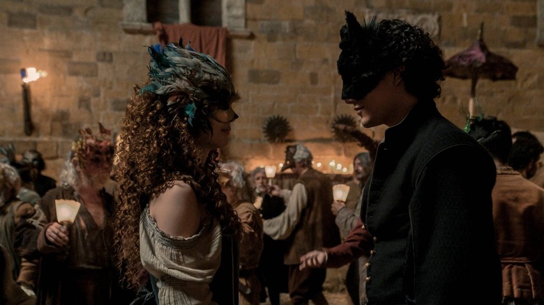 Ade and Pietro in masks