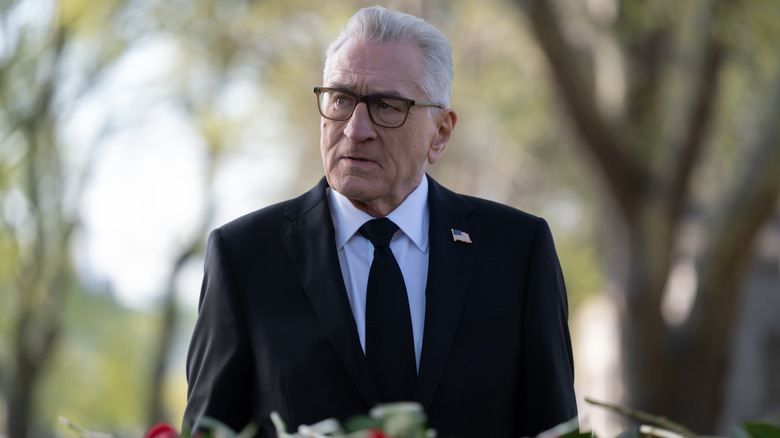 George Mullen (Robert De Niro) attends a funeral in Zero Day