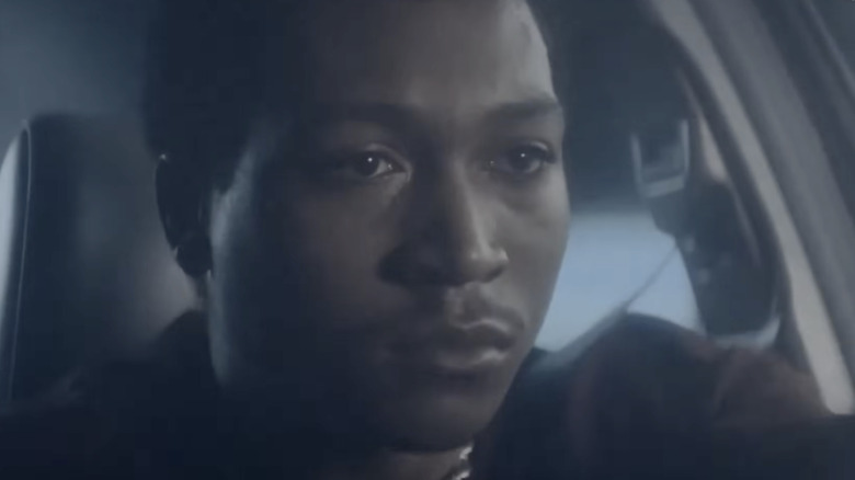 Demetrius "Big Meech" Flenory (Demetrius Flenory Jr.) drives a car in BMF