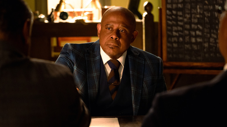 Bumpy Johnson (Forest Whitaker) is skeptical in Godfather of Harlem