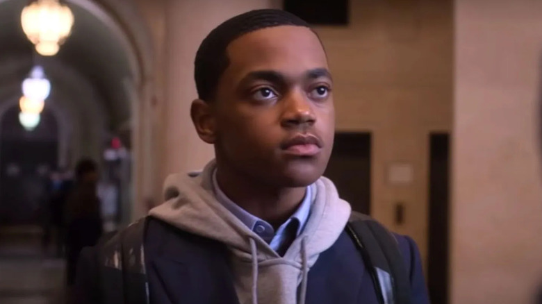 Tariq St. Patrick (Michael Rainey Jr.) talks to someone at school in Power Book II: Ghost