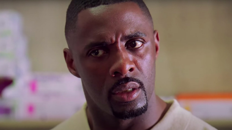 Stringer Bell (Idris Elba) is upset in The Wire