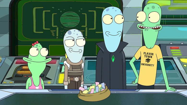 The Opposite family struggle to adapt on Solar opposites.