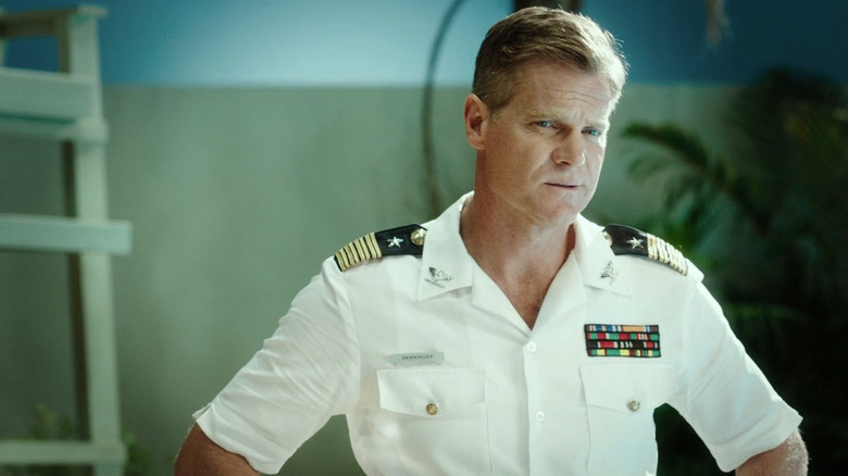 Brian Van Holt as Captain William Denninger in white captain's uniform in Ascension