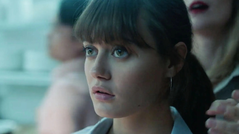 Tess (Ella Purnell) is shocked in Sweetbitter