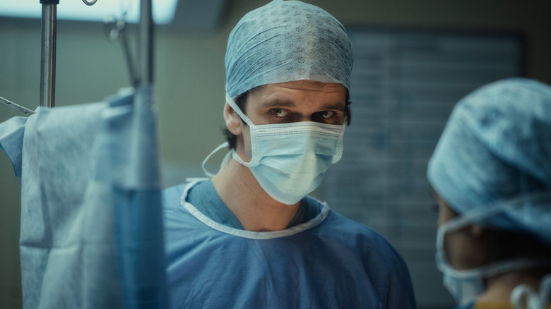 Adam Kay (Ben Whishaw) addresses a patient in This Is Going to Hurt