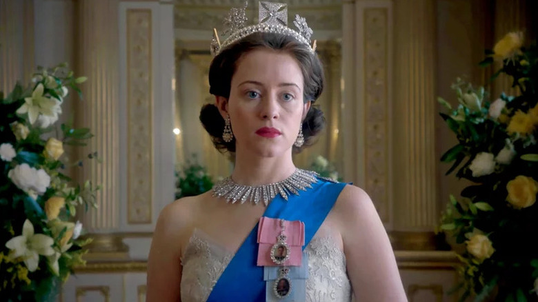 Claire Foy as Queen Elizabeth II in The Crown