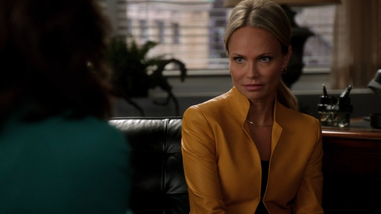 Peggy Byrne (Kristin Chenoweth) staring on The Good Wife
