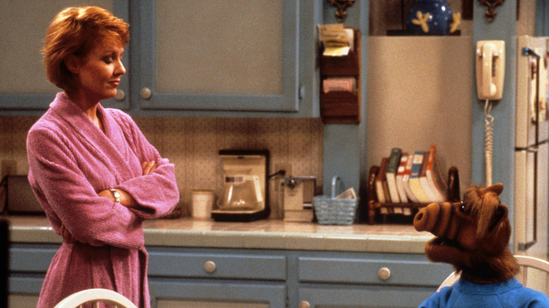 Kate Tanner and ALF in ALF