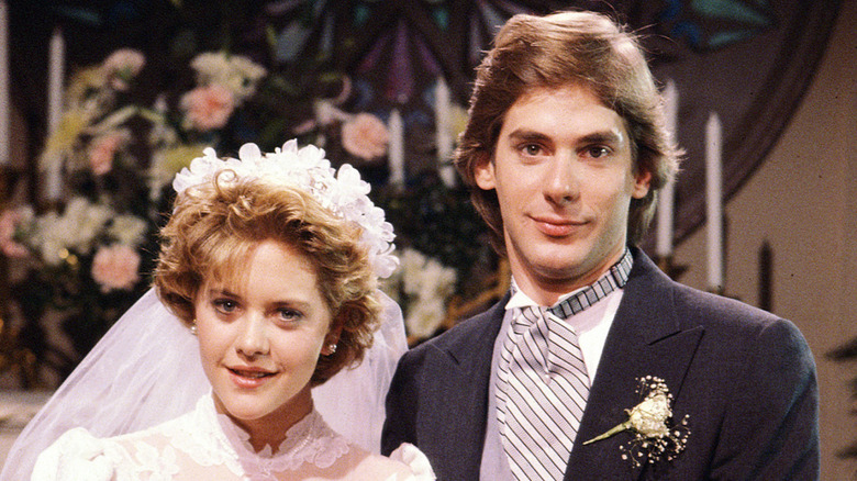 Meg Ryan and Scott Bryce in As the World Turns