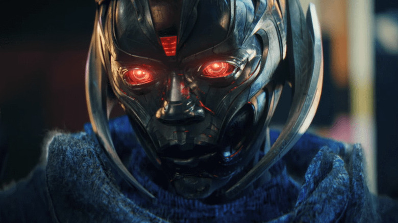 Jocasta with glowing red eyes in "VisionQuest"