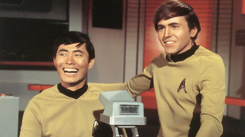 Sulu and Chekov on Star Trek