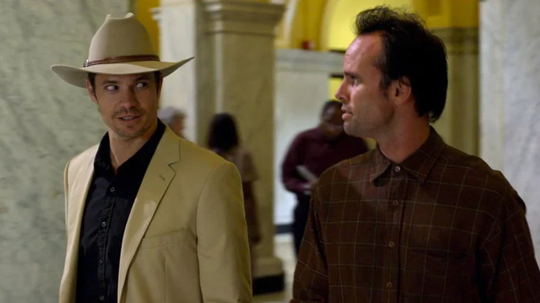 Raylan Givens and Boyd Crowder on Justified