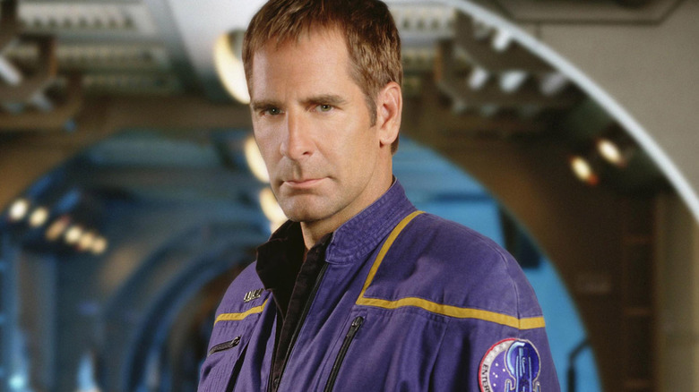 Captain Archer assumes an authoritative pose in Star Trek: Enterprise.